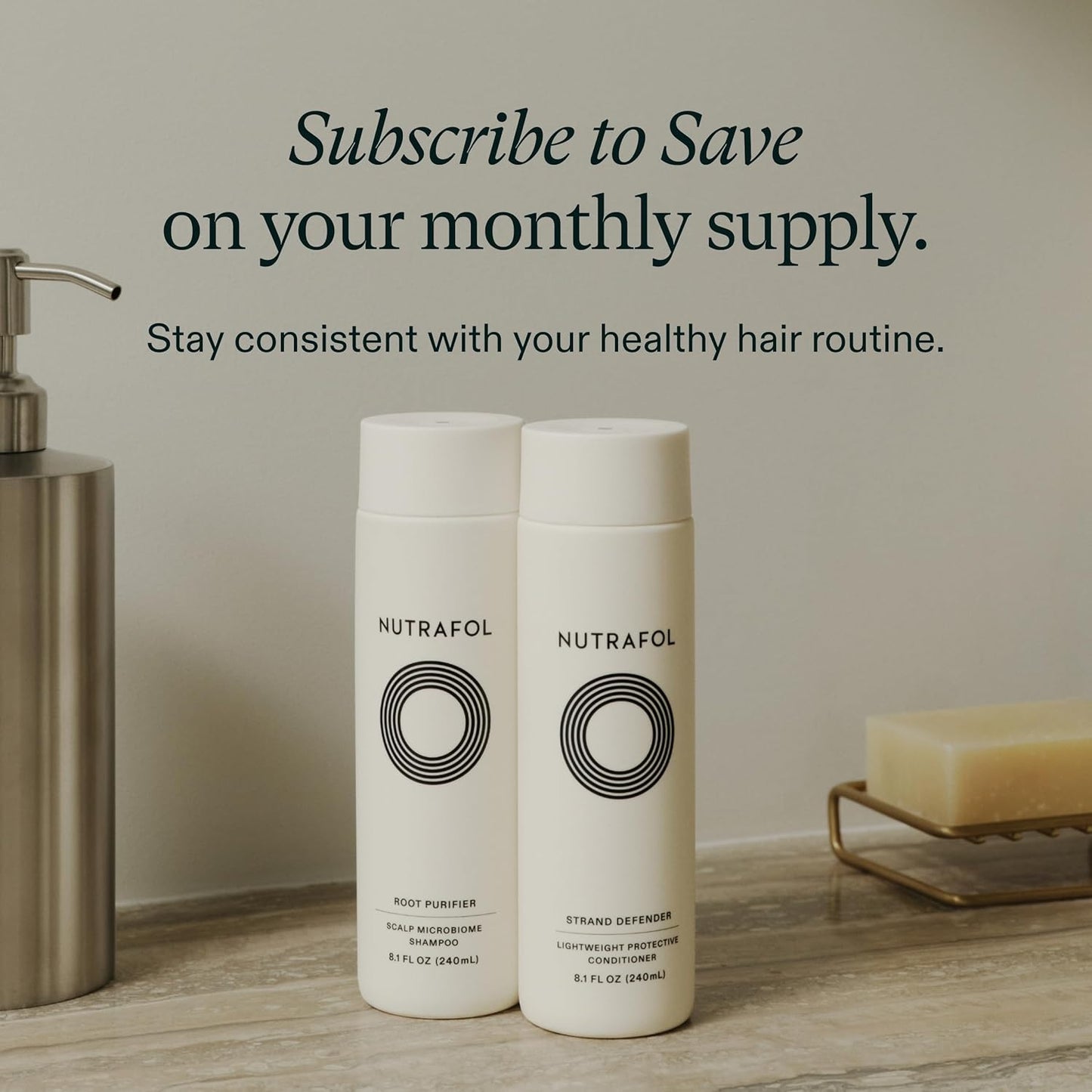 Nutrafol Shampoo, Cleanse and Hydrate Hair and Scalp, Improves Hair Volume, Strength and Texture, Physician-formulated for Thinning Hair, Color Safe, Sulfate Free.